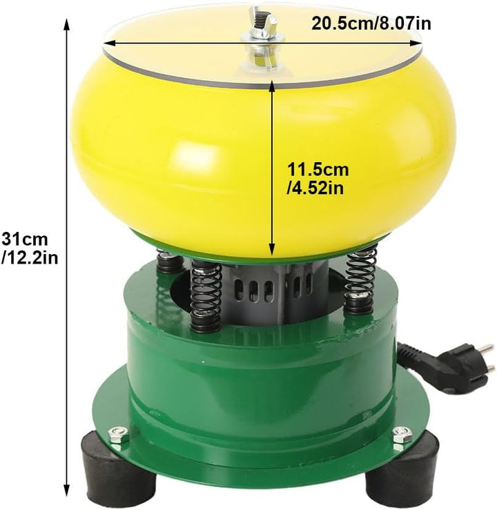 100W Vibrierende Poliertrommel Hülsenpolierer, 8 Zoll Elektrische Vibrationsschale, Vibrationspolier