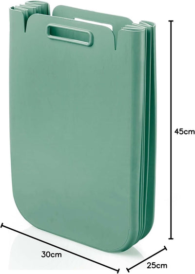 Guzzini - Home, ECO PACKLY Abfallsammler - Salbei, 30x25xh45 cm (open)|30x5xh45 cm (closed)|Capacity