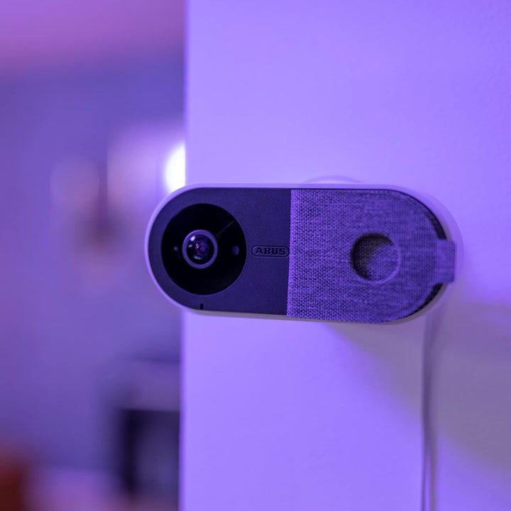 ABUS WLAN Überwachungskamera - Privacy Innen-Kamera PPIC31020 - mit Privatsphäre-Modus, 180-Grad-Bli