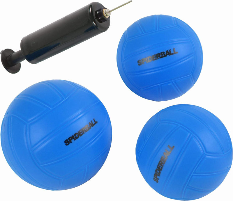 Ocean 5 Spiderball Set, Ball-Spiel mit Netz, 3 Bällen und Tragetasche - zum Spielen im Park, Garten,