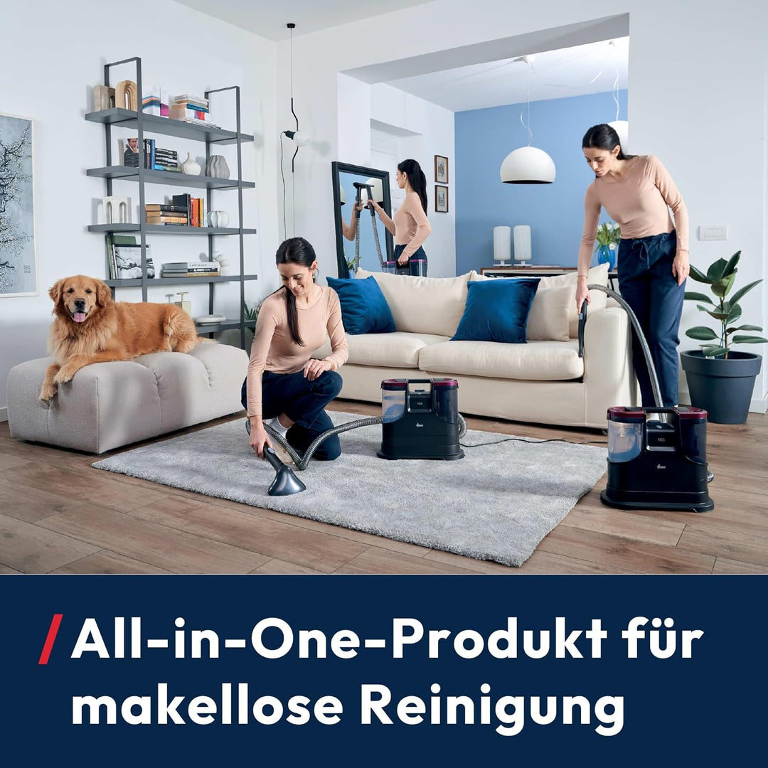 Hoover HS5 Heat Waschsauger, Fleckenreiniger und Nass-Trocken-Sauger mit Warmwasser für Teppiche, So