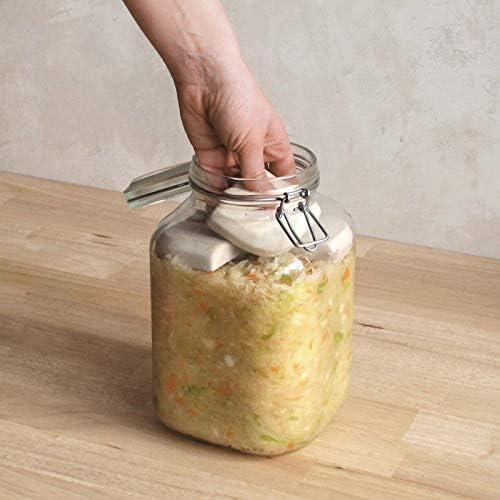 Beschwerungsstein zum Fermentieren/12,8 cm/ 4-teilig, passend für 3 Liter Fido-Glas