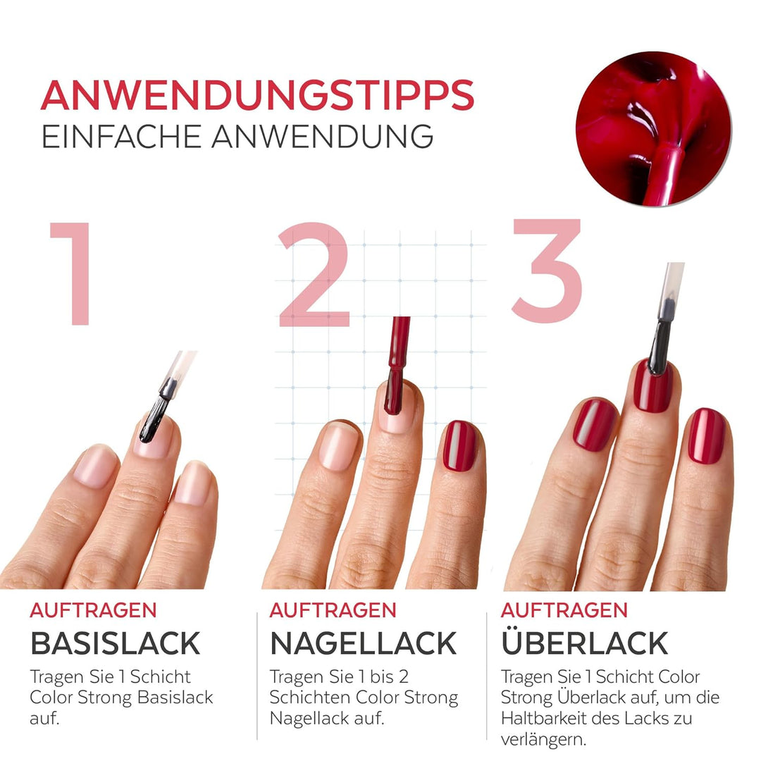 PODERM Verstärkender Base Coat &amp; Top Coat | Kräftigende &amp; Schützende Nagelpflege | Tea Tree, Siliciu