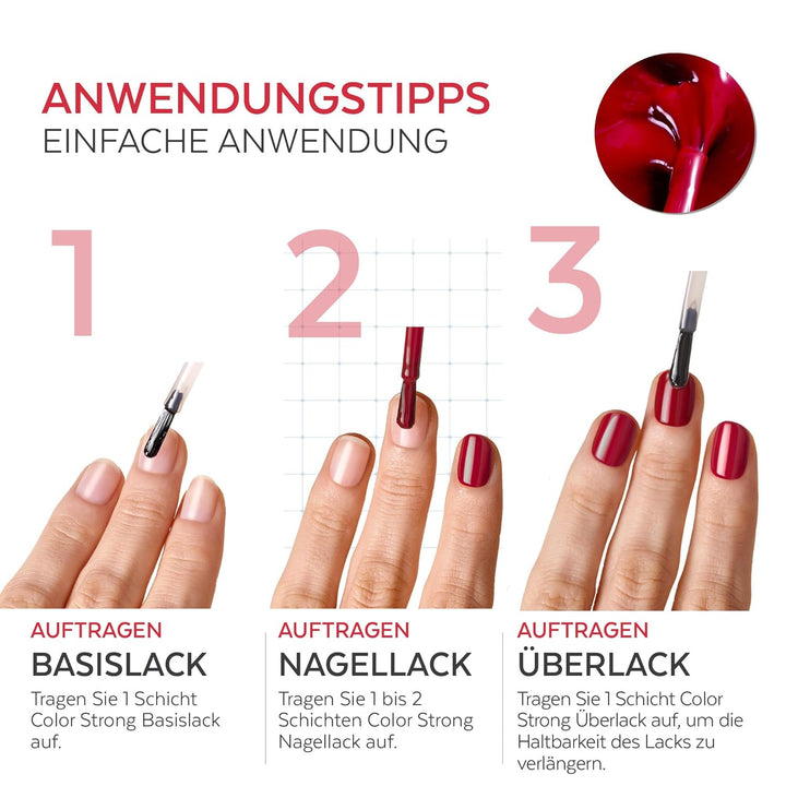 PODERM Verstärkender Base Coat &amp; Top Coat | Kräftigende &amp; Schützende Nagelpflege | Tea Tree, Siliciu