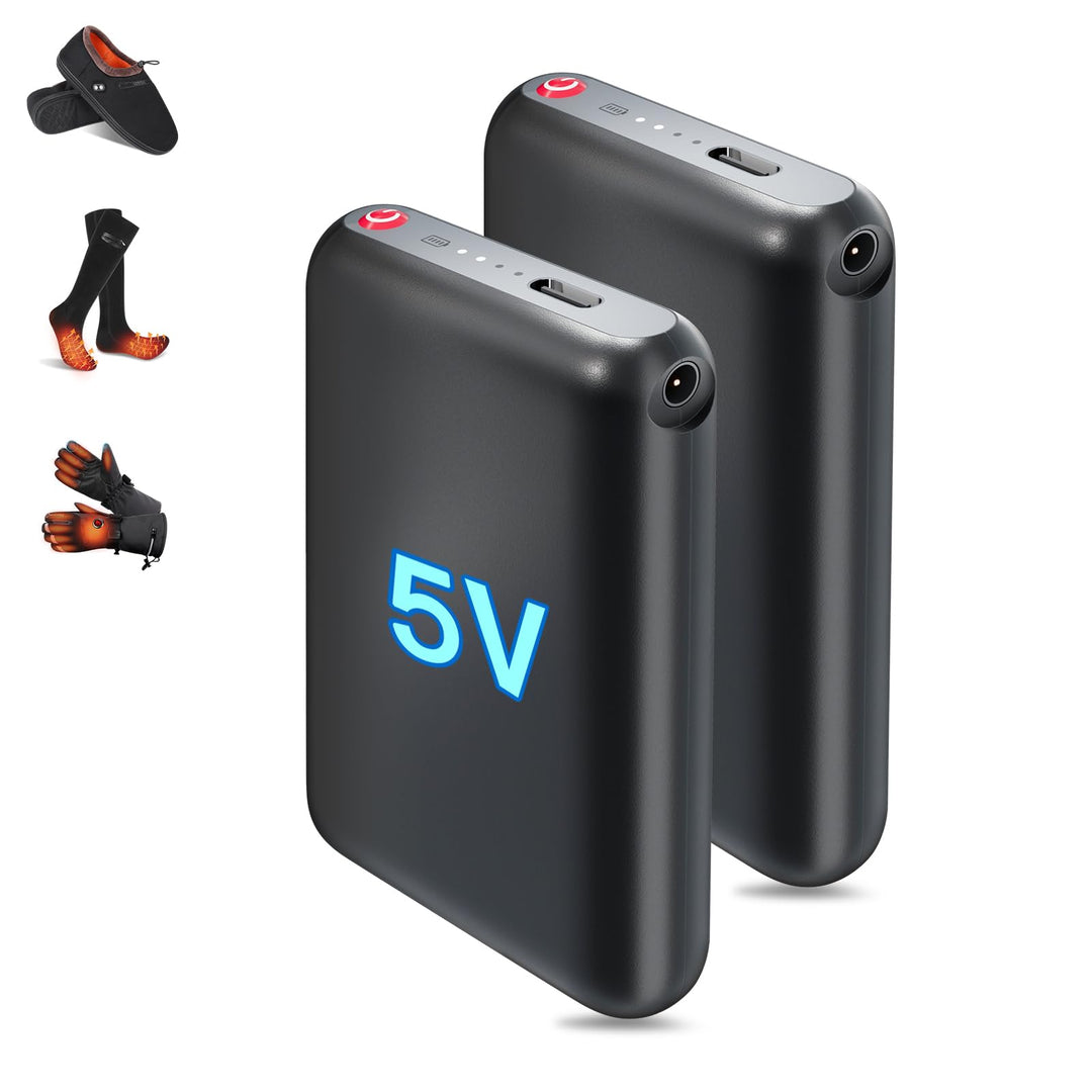 Upgraded 5V 5000mAh Smart Batteries, beheizbare Hausschuhe Spare Battery, Rtdep Elektrischer Fusswär