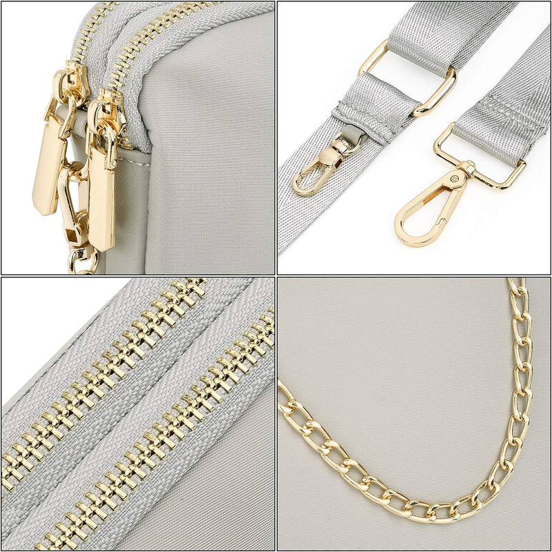 UTO Kleine Umhängetasche Damen 3 in 1 Crossbody Bag Damen Breiter Gurt mit Münzbeutel Handtasche mit