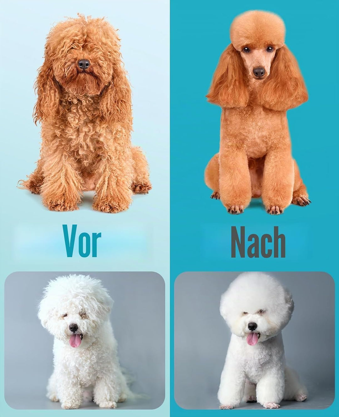 oneisall Professionelle Hunde-Schermaschine für dickes Haar, Hunde-Schermaschine für Cockapoo, robus