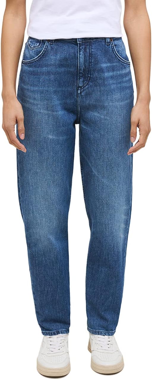 MUSTANG Damen Jeans Hose Charlotte Tapered 29W / 32L Mittelblau 582, 29W / 32L Mittelblau 582