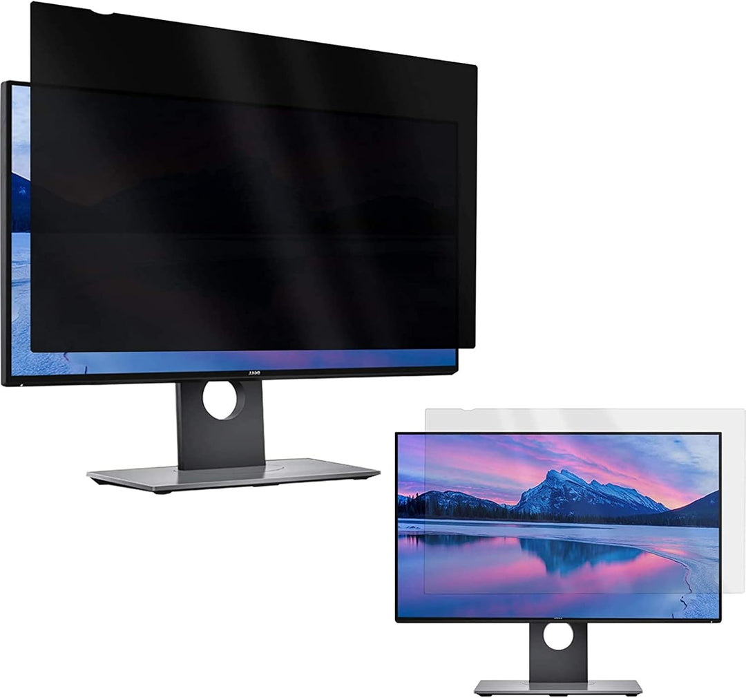PUSOKEI 22 Zoll Computer Privatsphäre Bildschirm für 16:10 Seitenverhältnis, 2 Pack Anti-Blend Blue