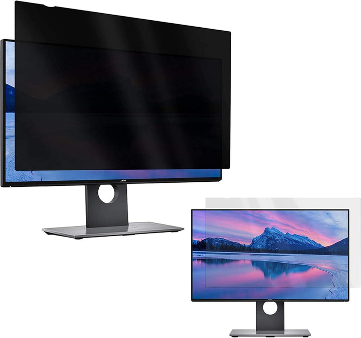 PUSOKEI 22 Zoll Computer Privatsphäre Bildschirm für 16:10 Seitenverhältnis, 2 Pack Anti-Blend Blue