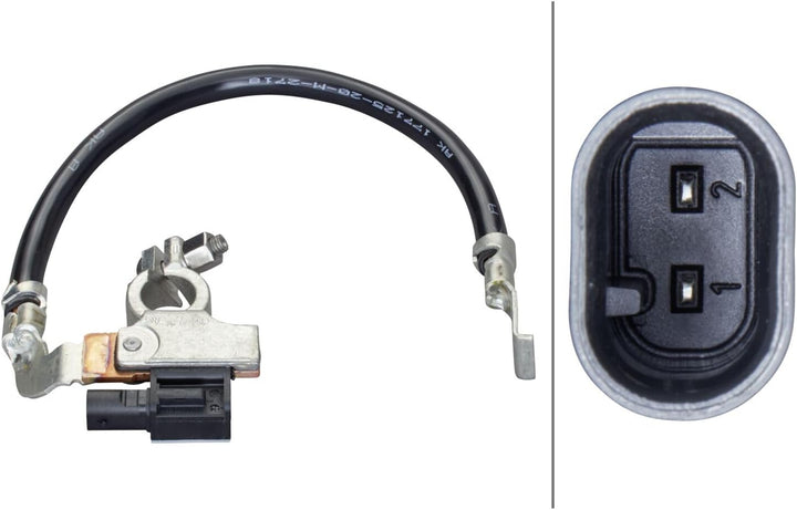 HELLA 6PK 012 835-911 Sensor, Batteriemanagement - 12V - geschraubt - Kabel: 300mm