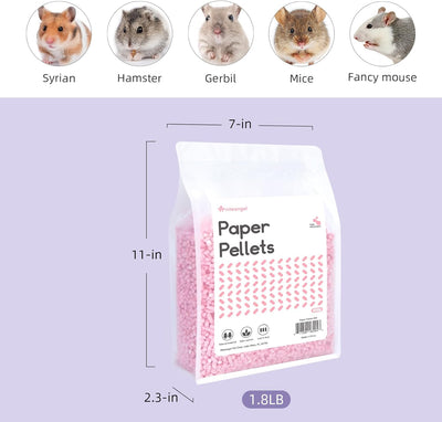 Niteangel Hamster-Papierpellets als Einstreu für syrische Zwerghamster, Gerbils, Mäuse, Lemminge, De