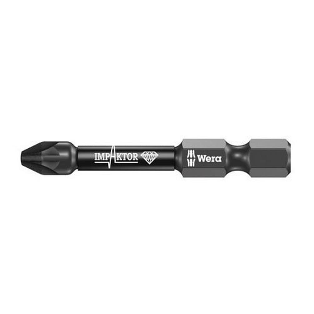 Wera Impaktor Bit 855/4 IMP DC PZ 2 x 50 mm, 1 Stück, 05057661001, 2 x 50 mm