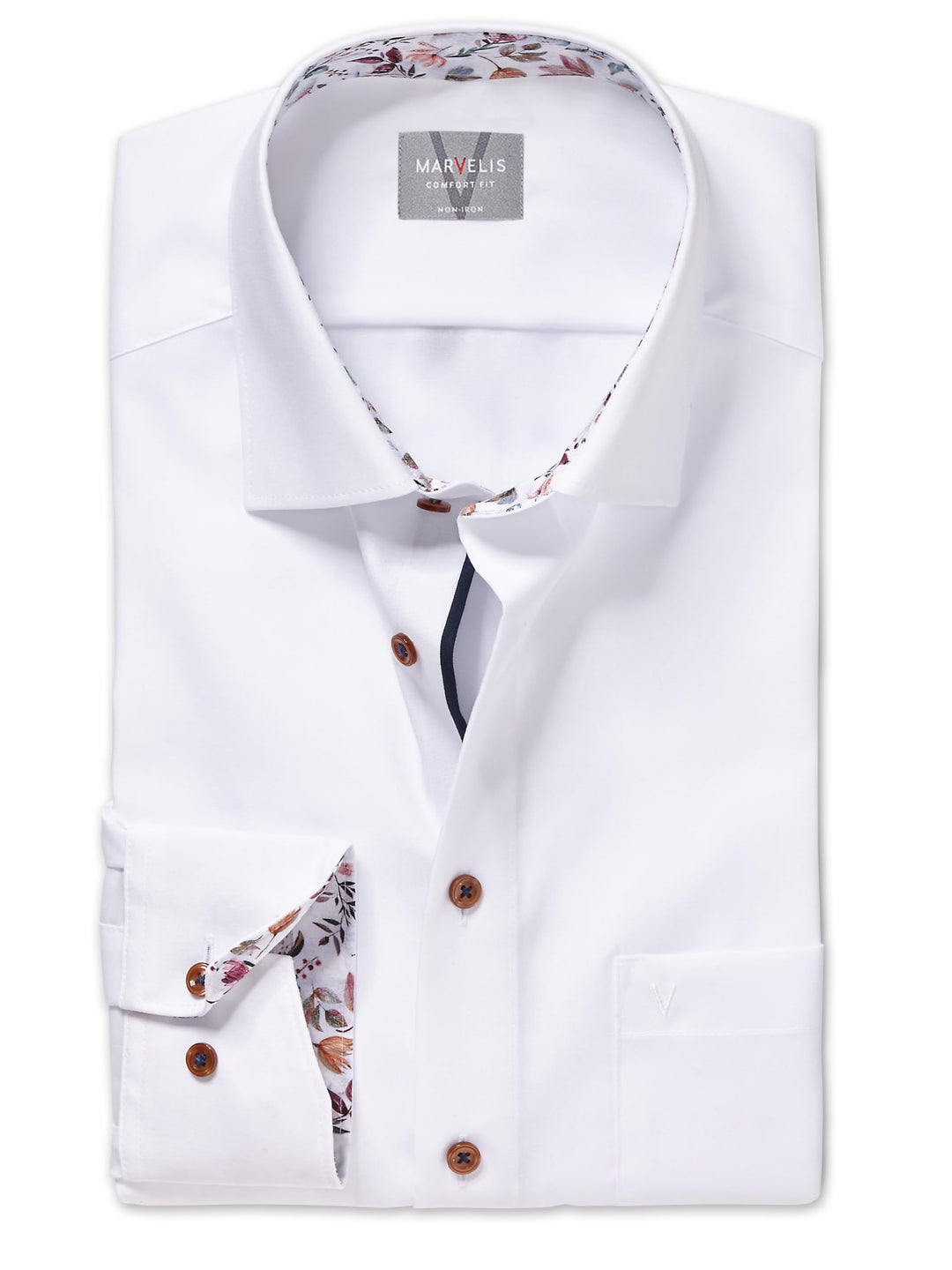 Marvelis Herren Businesshemd Langarm 700014,Einfarbig,Comfort fit,New Kent 44 Hellblau 10, 44 Hellbl