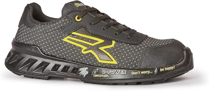 U POWER Unisex Matt Brandschutzschuhe 35 EU Schwarz, 35 EU Schwarz