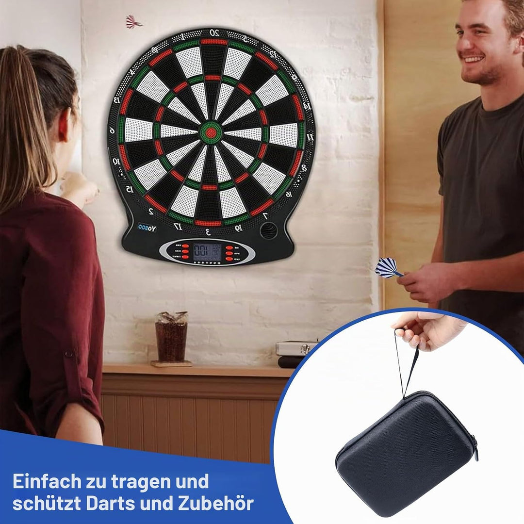 Dart Tasche, Dart Case Bietet Platz für 12 Darts und Besteht Aus Hartem Eva Dartpfeile mit Reissvers