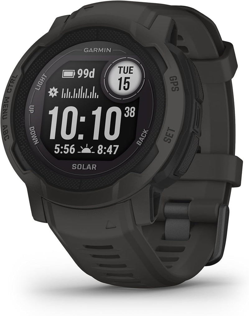 Garmin Instinct 2 Solar – GPS-Smartwatch mit unendlicher Akkulaufzeit im Smartwatch-Modus, über 40 S