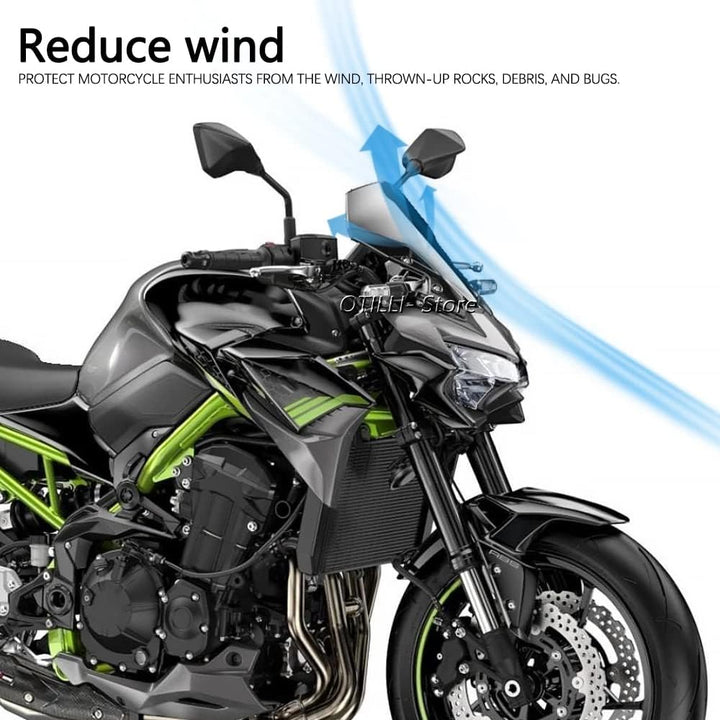 Motorrad-Zubehör für Kawasaki Z900 Z650 Windschutzscheiben-Windschutzscheiben-Luft-Windabweiser 2020