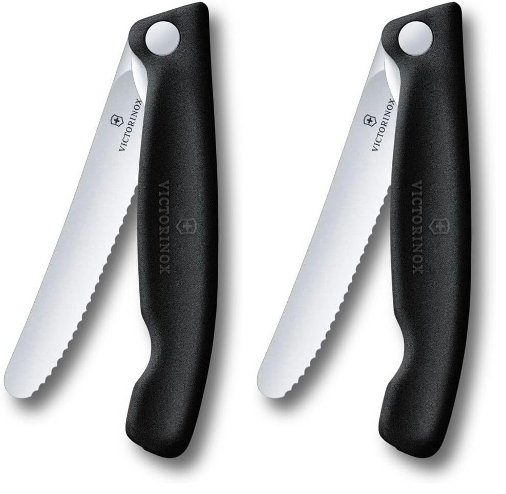 Victorinox Swiss Classic Faltbares Picknick-Messer für Wanderungen, Obst, Gemüse, Brötchen, Wurst, m