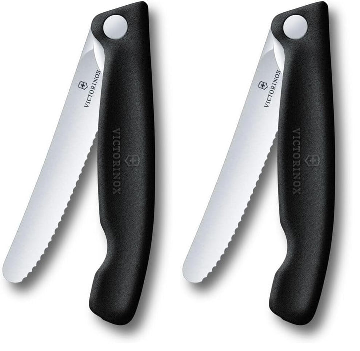 Victorinox Swiss Classic Faltbares Picknick-Messer für Wanderungen, Obst, Gemüse, Brötchen, Wurst, m