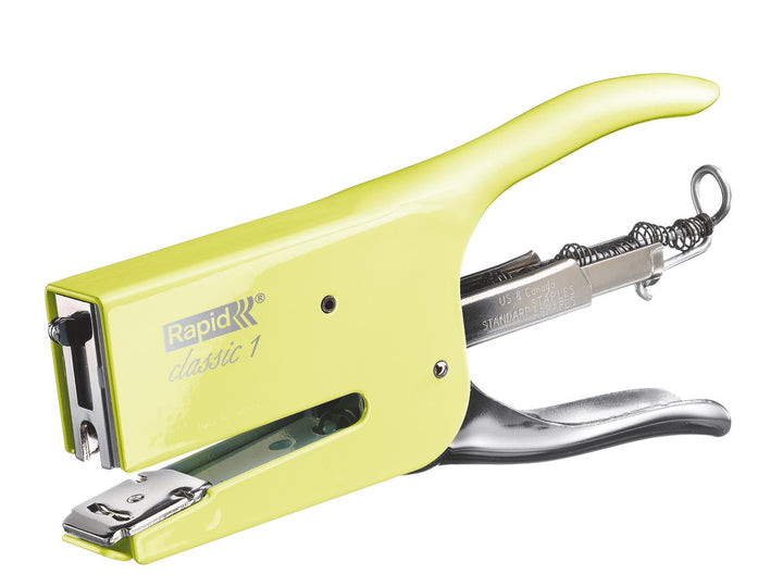 Rapid Heftzange K1, Retro, klassisch, 26, 26, 6 und 8 Heftklammern, Mellow Yellow Classic,Klassisch,
