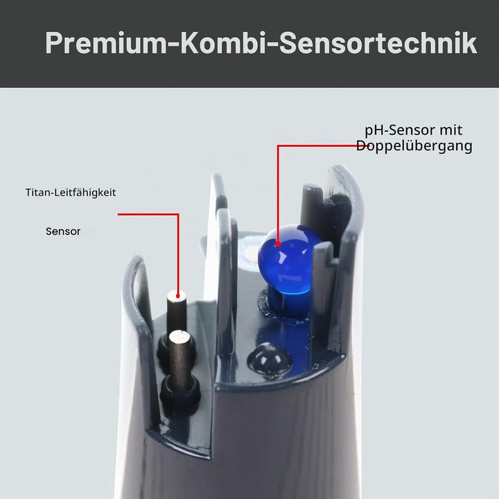 Apera GroStar GS4 pH/EC-Taschenmessgerät-Set (Gen II) für pH-/EC-/500ppm-/700ppm-Messungen in der Pf
