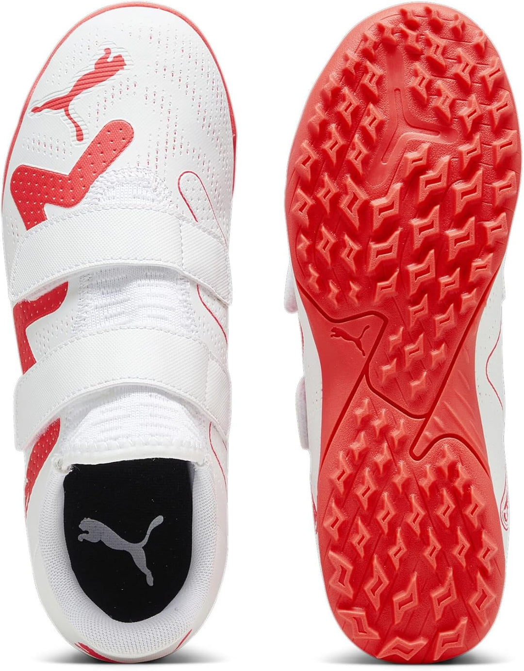 PUMA Unisex Kinder Future Play Tt V Jr Leichtathletik-Schuh 37 EU Puma White Fire Orchid, 37 EU Puma