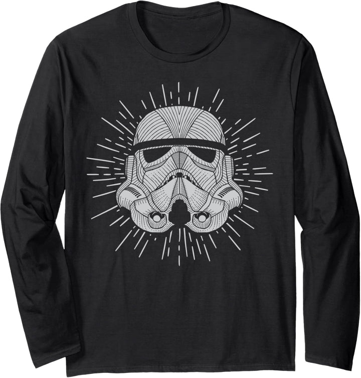 Star Wars Trooper Hyper Drive Helmet Poster Langarmshirt