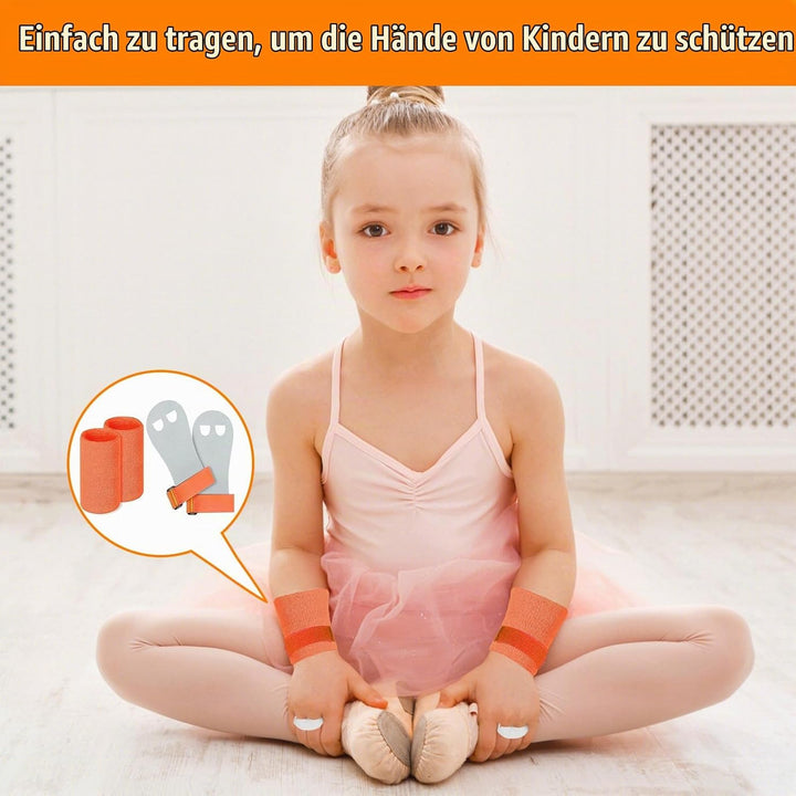 2 Sets Griffpads Kinder Reckriemchen Turnen Mädchen Reck Handschuhe Turnen Kinder, Pull Up Grips für
