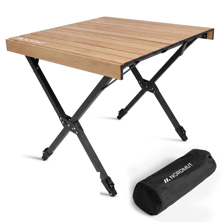 NORDMUT® Campingtisch klappbar – Hochwertiger Klapptisch Camping aus Aluminium – Rostfreier Campingt