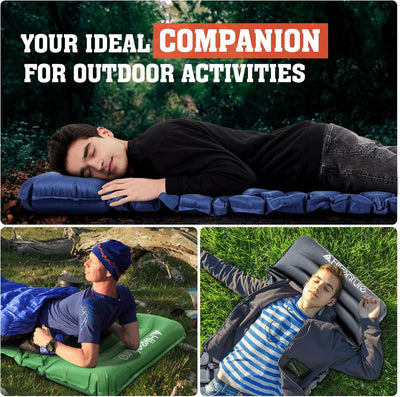 HIKENTURE Camping Isomatte Kleines Packmass - Ultraleichte Isomatte Outdoor - Aufblasbare Luftmatrat