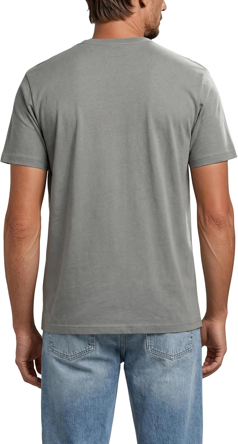 MUSTANG Tshirt Herren Baumwolle Regular Fit 4er Pack Set Rundhals Kurzarm Sommer Tee Shirt Logoprint