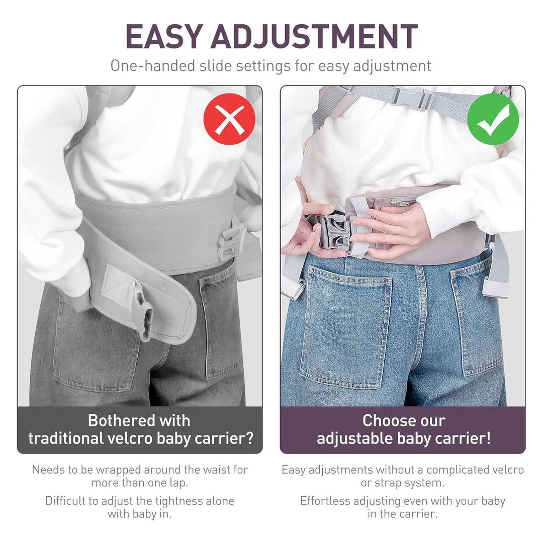 Viedouce Babytrage Neugeborene ab Geburt, Ergonomische Baby Trage Baumwolle Tragegurt mit Kopstütze