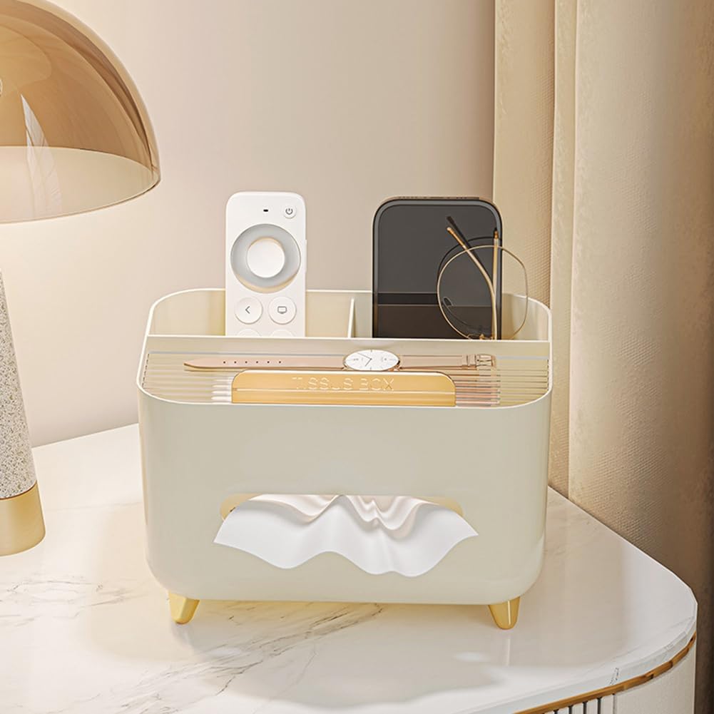Multifunktionaler Taschentuchbox-Halter, Taschentuchspender, Taschentuchbezug-Nachttisch-Organizer,