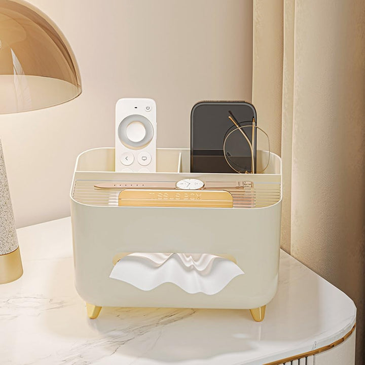 Multifunktionaler Taschentuchbox-Halter, Taschentuchspender, Taschentuchbezug-Nachttisch-Organizer,