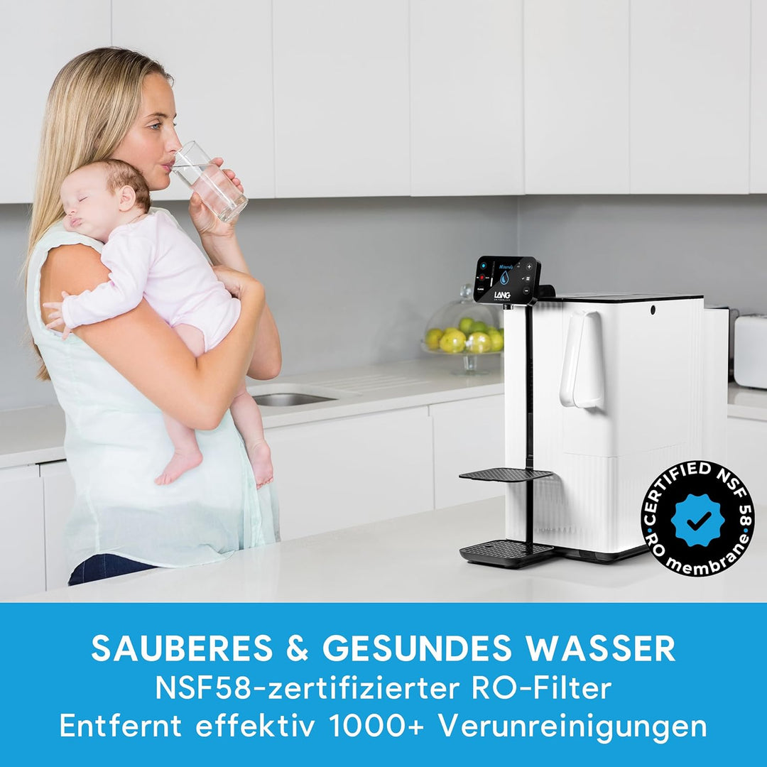 LANGWATER Ersatz-Wasserfilter-Set für TheWell 2 Auftisch Osmoseanlage – Filter 1 Kombinierter Sedime