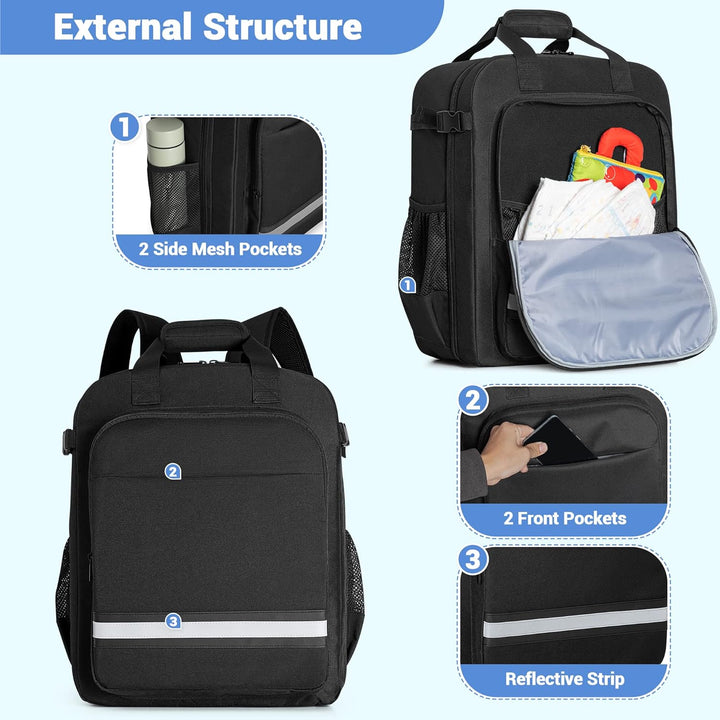 HODRANT Leichte und Tragbare Kinderwagen Reise Rucksack , Kompatibel mit GB Pockit &amp; Air Plus All Te