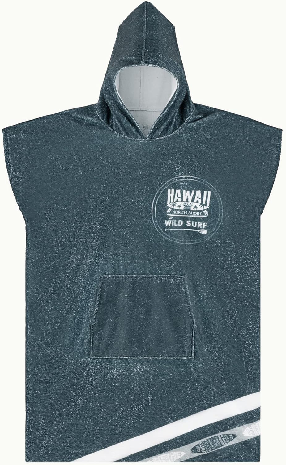 HOMELEVEL Badeponcho Unisex - Surf Poncho aus Baumwolle/Polyester - Handtuch für Erwachsene - Badema