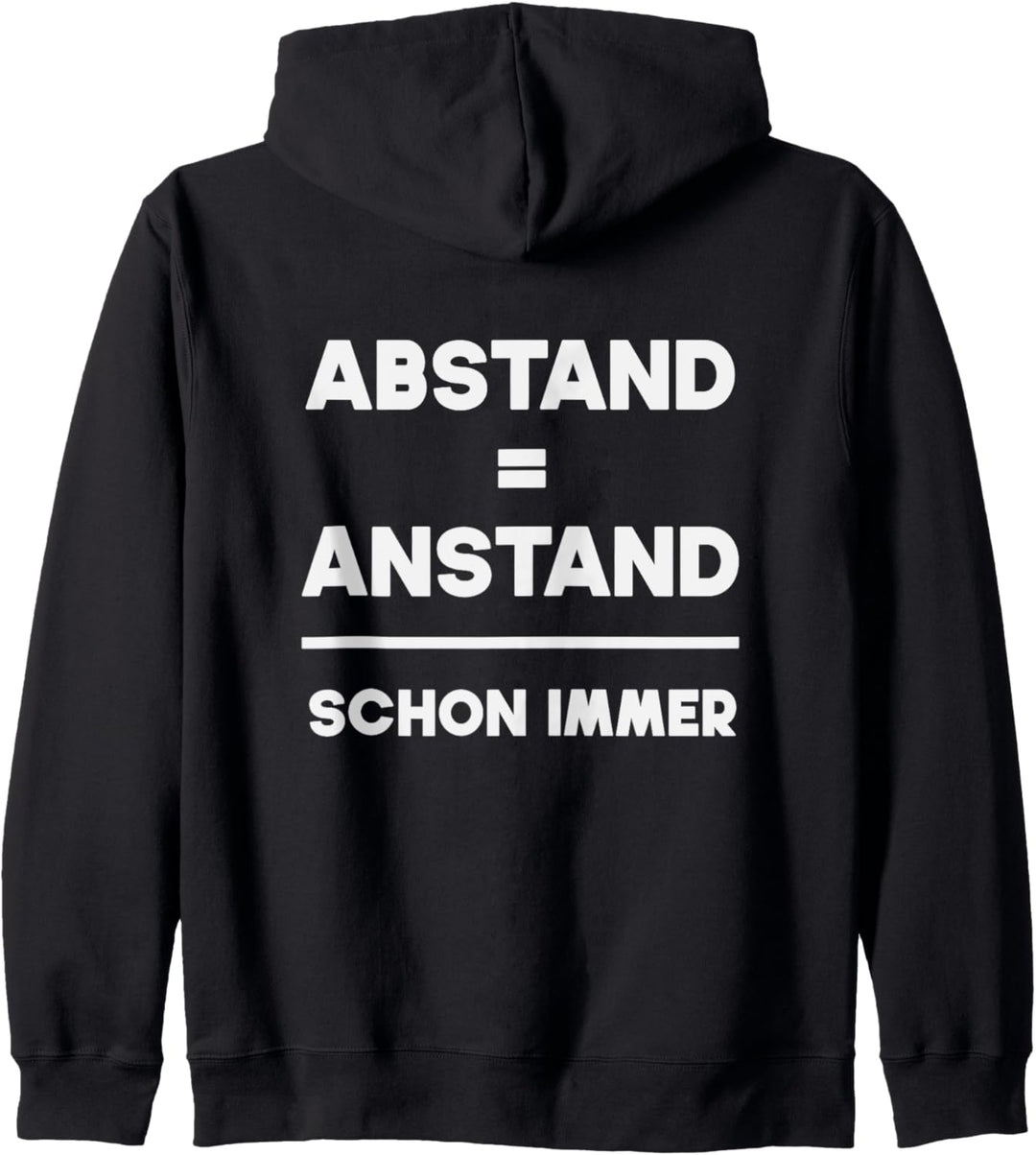 Abstand halten du unnötiger Sozialkontakt Jacke Kapuzenjacke
