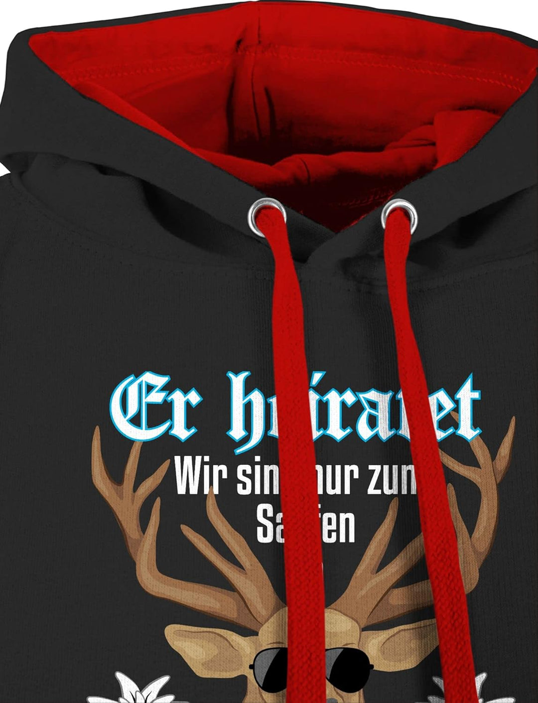 Pullover Herren Frauen Hoodie Kontrast zweifarbig - JGA Junggesellenabschied Männer - Team Bräutigam
