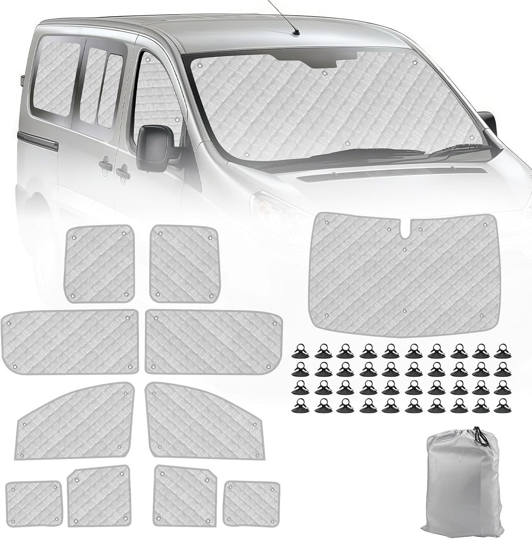 Thermomatte Fahrerhaus Innen Kompatibel mit Citroen Dispatch 2006-2016, 11PCS SWB Faltbare Isolierte