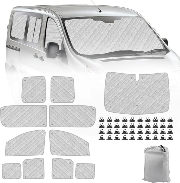 Thermomatte Fahrerhaus Innen Kompatibel mit Citroen Dispatch 2006-2016, 11PCS SWB Faltbare Isolierte