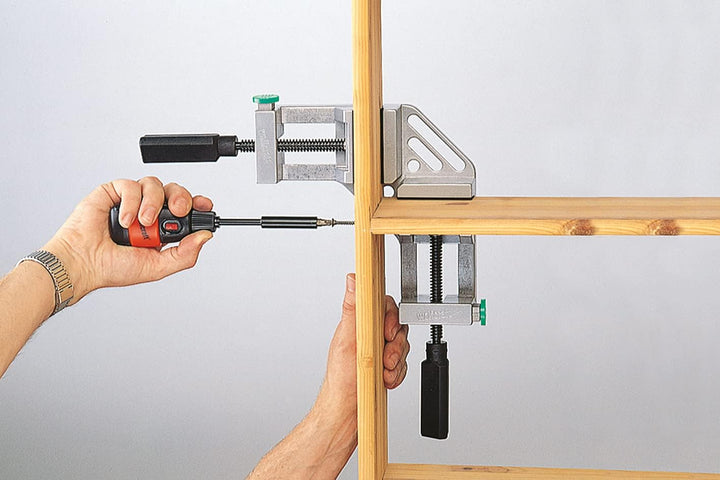 wolfcraft Spannmobil - Eckenspanner I 3415000 I Für vielseitiges und schnelles Spannen - die "dritte