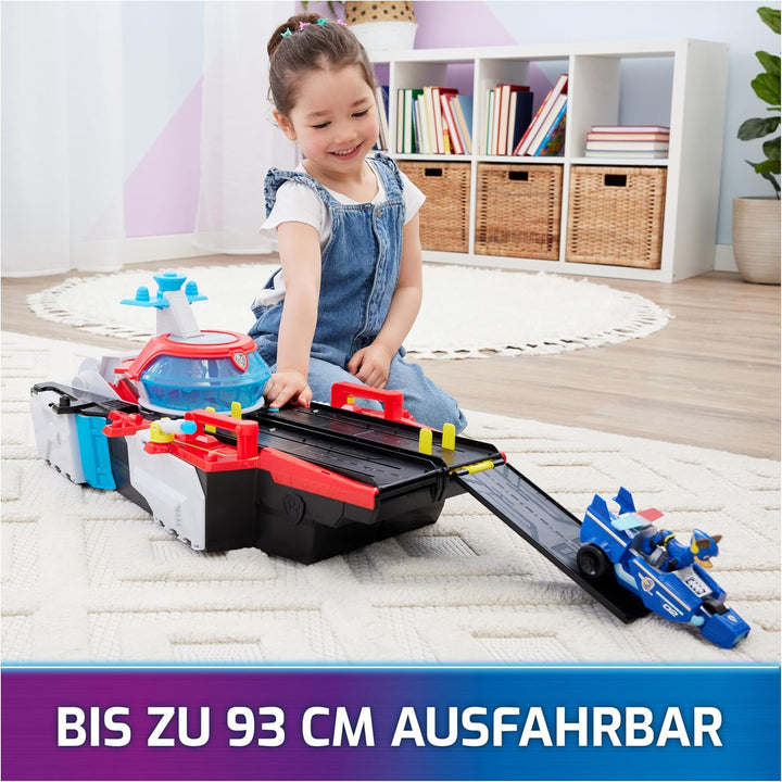 PAW PATROL: Der Mighty Kinofilm, Marine Hauptquartier Spielset, mit Chase Spielfigur und Superhelden