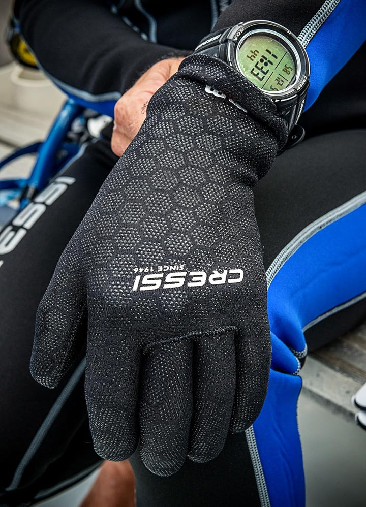 Cressi High Stretch Gloves -Unisex 5-Finger-Tauchhandschuhe aus Weichem, Einfach Gefüttertem, Hochfe