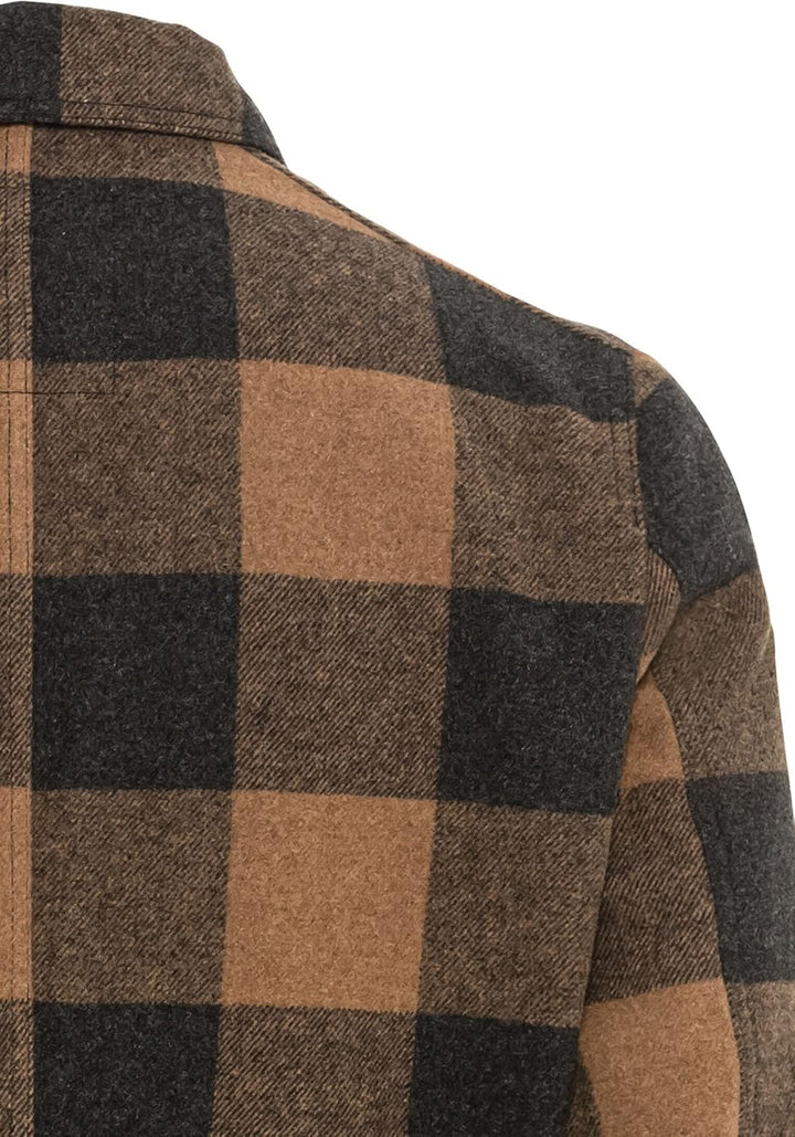 camel active Herren Indoorjacke aus einer Wollmischung 48 Grau-rost, 48 Grau-rost