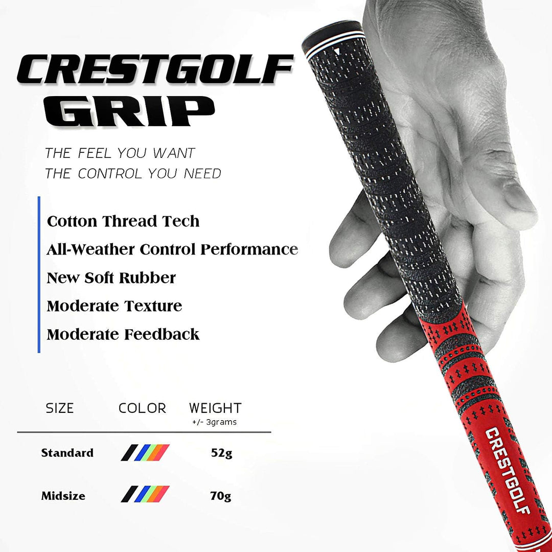 KOFULL Golfgriffe Golf Griffe Set Golf Club Griffe Golfschlägergriffe Golfschläger Golf Griff Midsiz