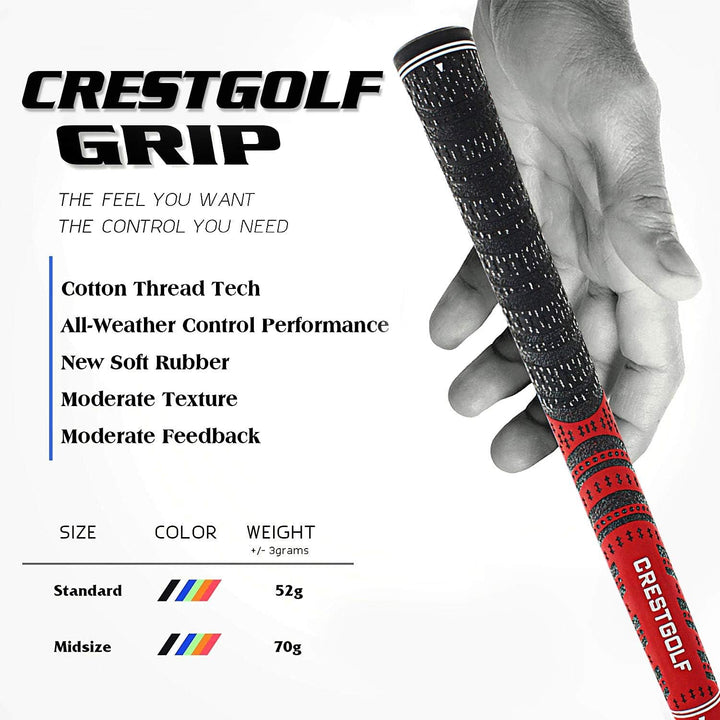 KOFULL Golfgriffe Golf Griffe Set Golf Club Griffe Golfschlägergriffe Golfschläger Golf Griff Midsiz