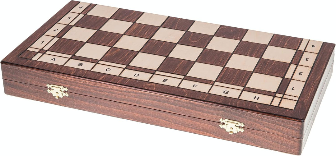 Square - Pro Schach Turnier Nr 4 Classic - Schachbrett & Gewichtete Schachfiguren - Schachspiel aus