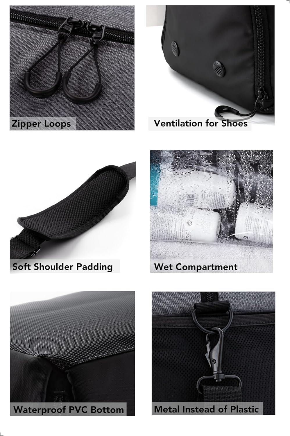 Fitgriff® Sporttasche & Reisetasche V2 für Damen und Herren - mit Schuhfach & Nassfach - Tasche für